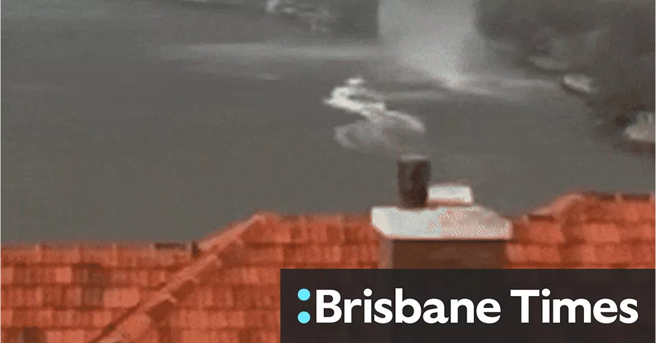 Was that really a mini tornado on the Brisbane River?