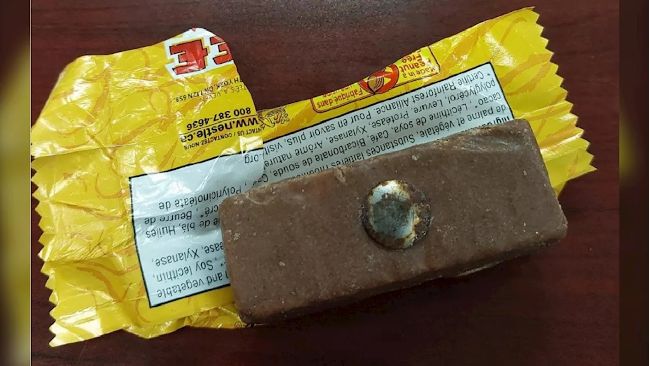 Rusty thumb tack found in mini chocolate bar after trick-or-treating in eastern Ontario: OPP