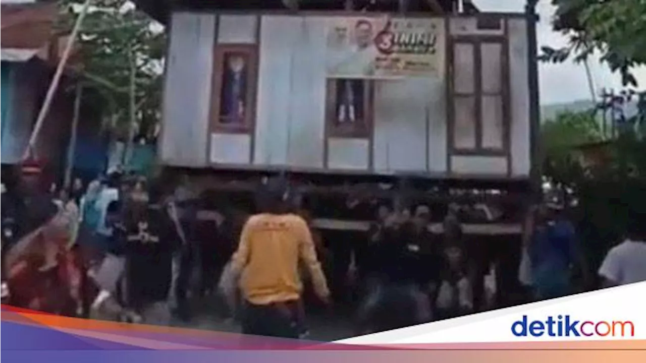 2 Rumah di Barru Dipindahkan gegara Warga-Pemilik Lahan Beda Pilihan Cabub