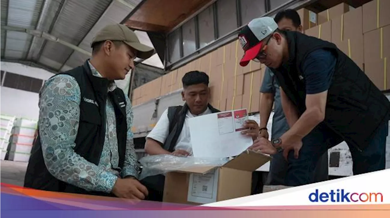 3.877.484 Surat Suara Pilkada Serentak 2024 Tiba di Kota Bandung