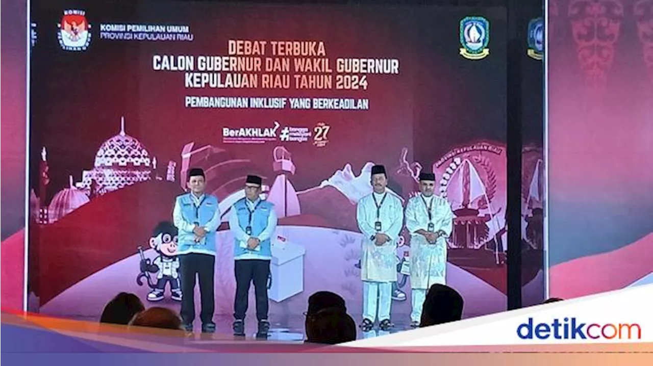 Debat Pilgub Kepri, Ansar dan Rudi Saling Singgung Soal Rempang