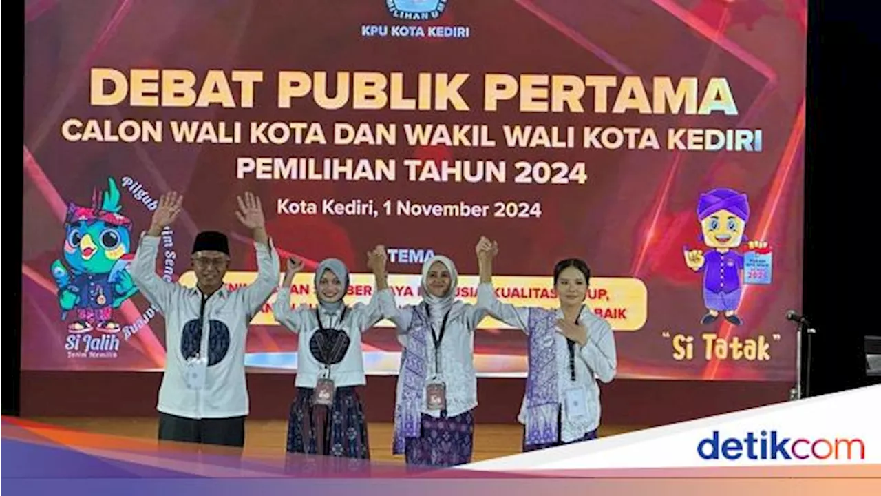 Saling Adu Gagasan dan Program Kerja Warnai Debat Pilwali Kediri