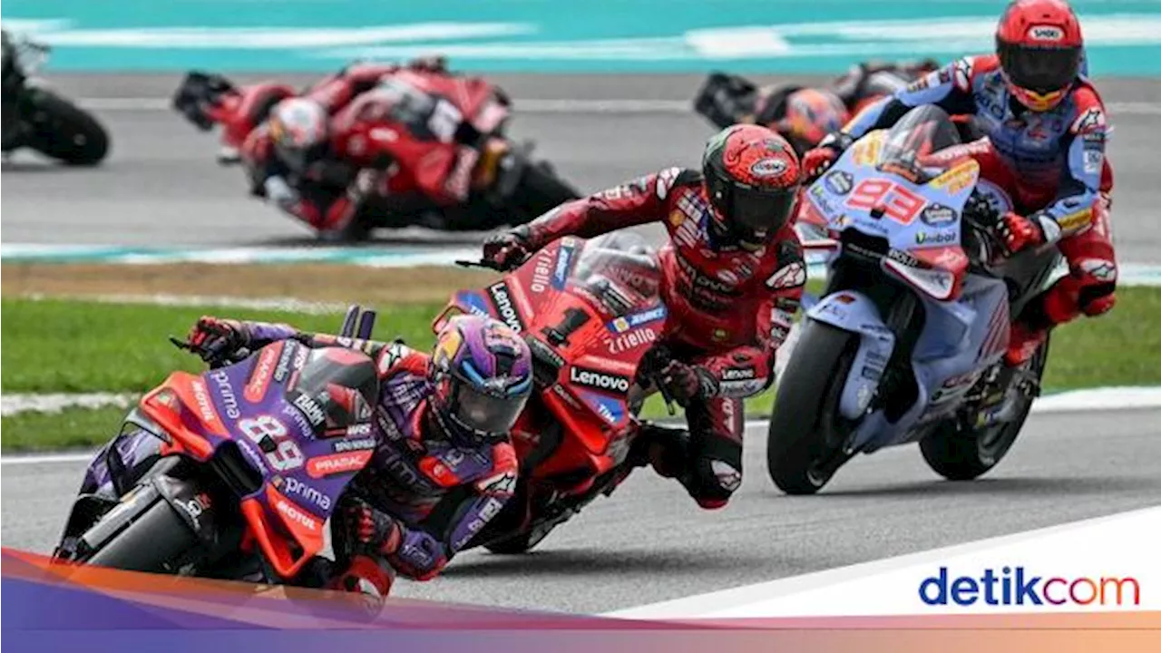 Sprint Race MotoGP Malaysia 2024: Jorge Martin Juara, Bagnaia Crash