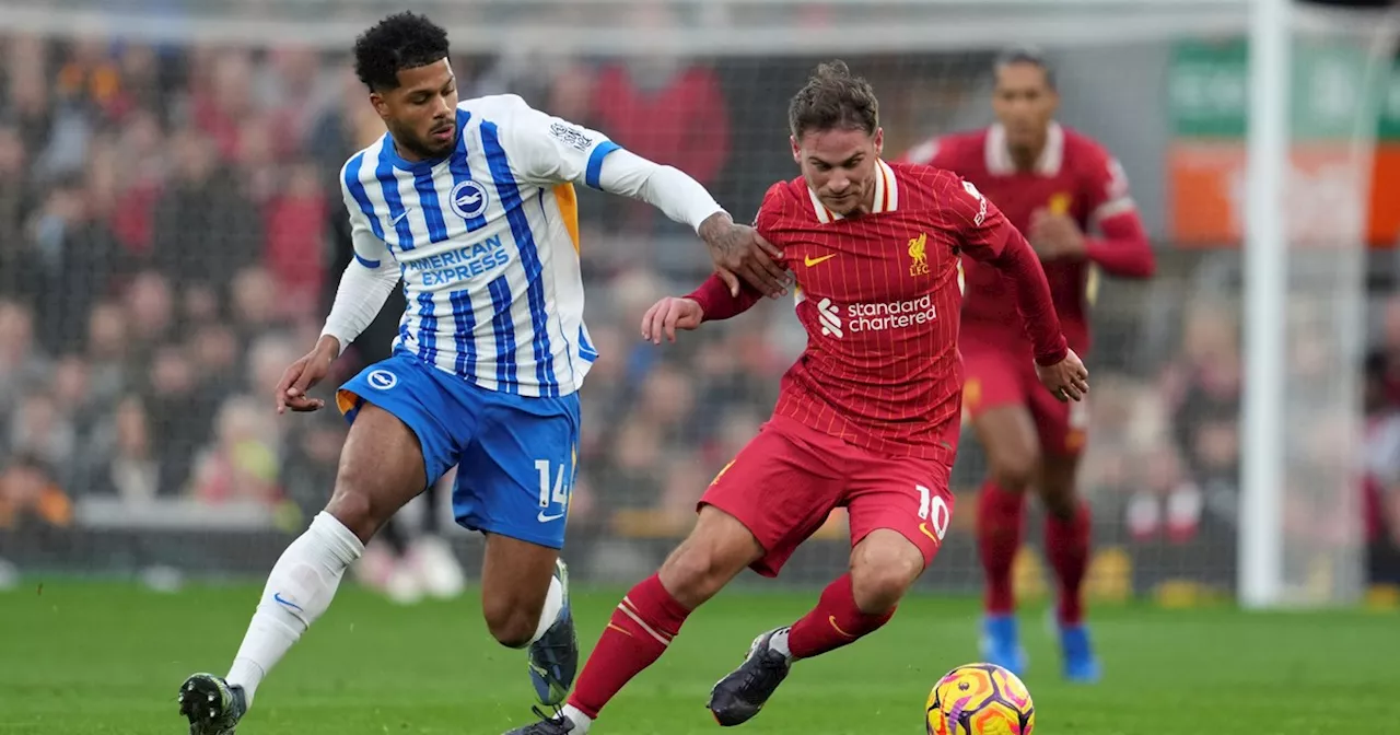 El Liverpool de Alexis Mac Allister no perdonó al Brighton y quedó puntero en la Premier