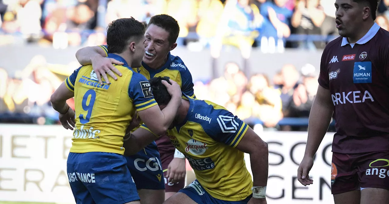 Top 14 : Clermont triomphe de l'UBB à Marcel-Michelin (32-27)