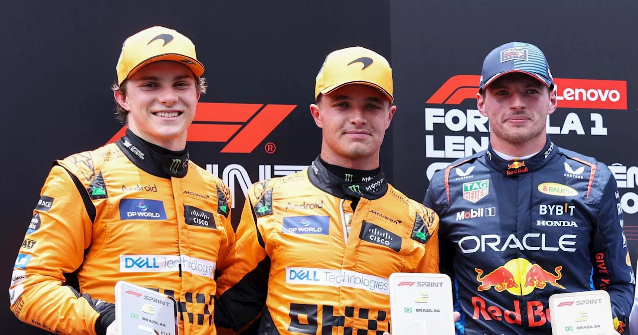 Doppietta McLaren nella Sprint di Interlagos: vince Norris, Ferrari 4ª e 5ª dietro a Verstappen