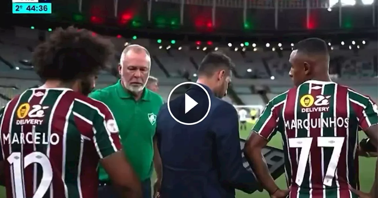 Fluminense, Marcelo litiga con l'allenatore Menezes prima di entrare in campo: niente cambio!