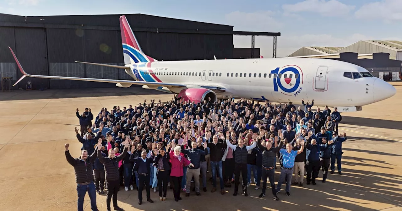 FlySafair celebrates 10 years of 'making travel dreams a reality for all South Africans'