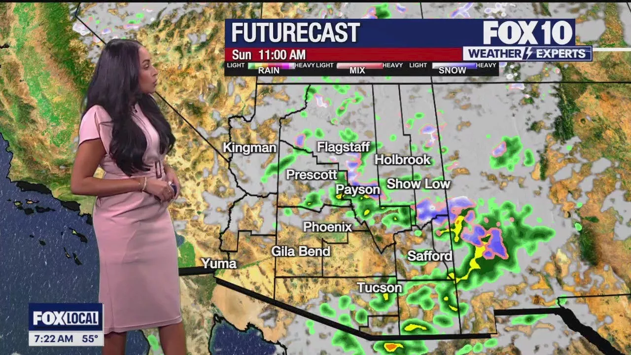 Arizona weather forecast: Low temperatures in the forecast with increased chances for rain this weekend