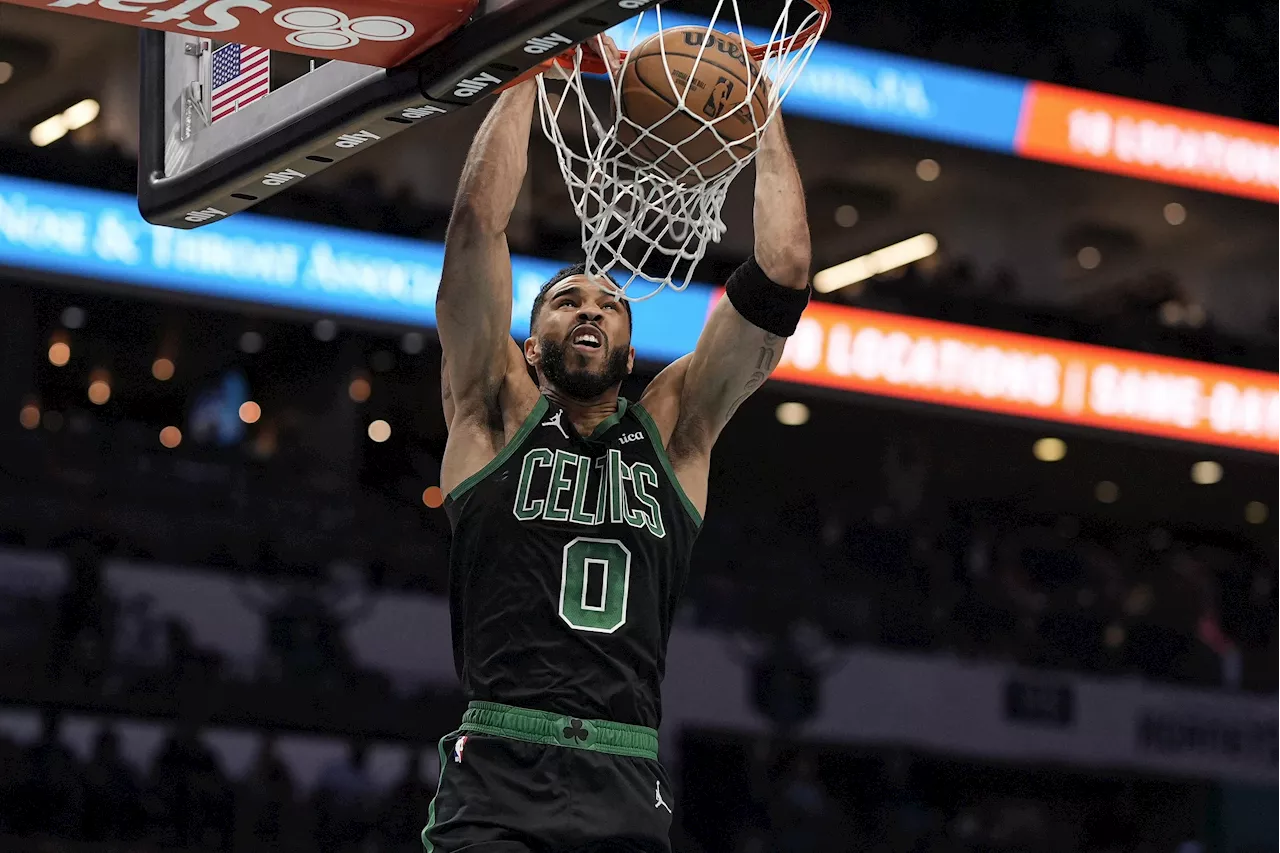 NBA: Jayson Tatum, Jaylen Brown help Celtics down Hornets