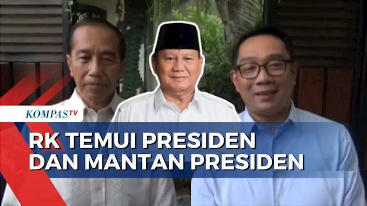 2 Hari Berturut-turut RK Temui Presiden Prabowo dan Mantan Presiden Jokowi, Bahas Apa?