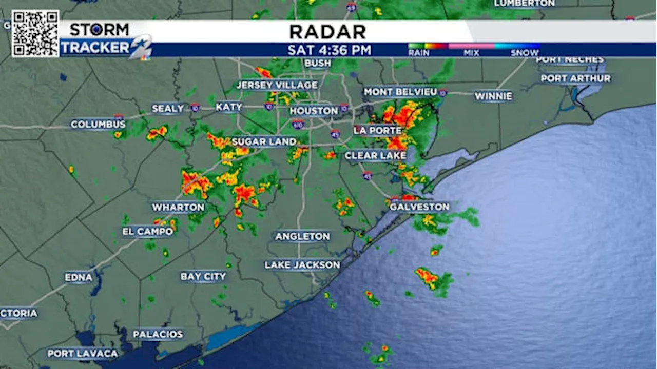 LIVE RADAR: Scattered storms moves through Houston area Saturday afternoon