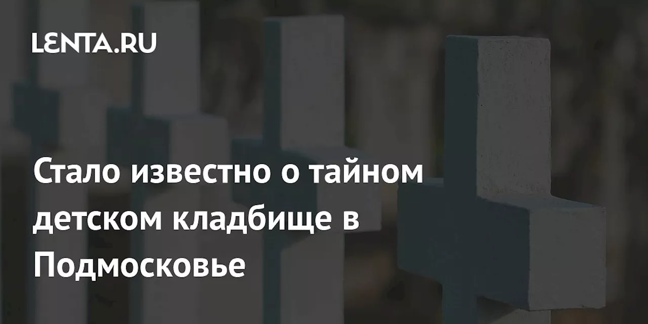 Стало известно о тайном детском кладбище в Подмосковье