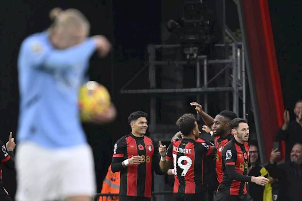 Manchester City chute à Bournemouth et laisse la tête de la Premier League à Liverpool