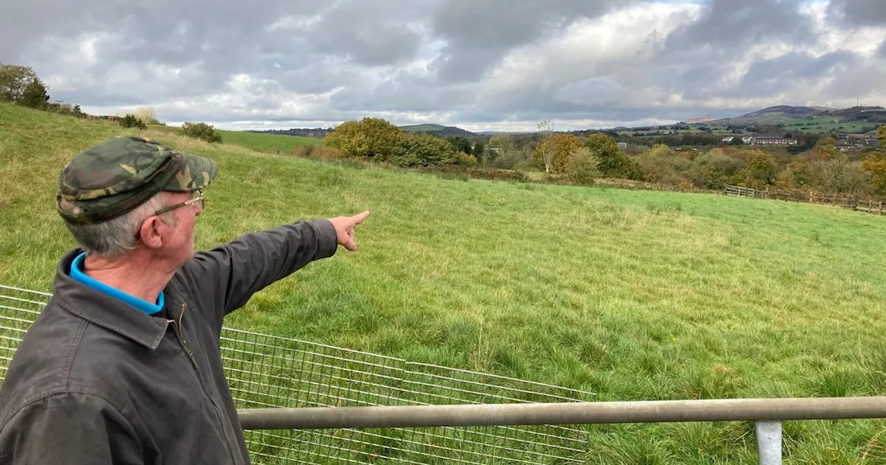 He's worried about the fields behind his garden - and he has good reason to be