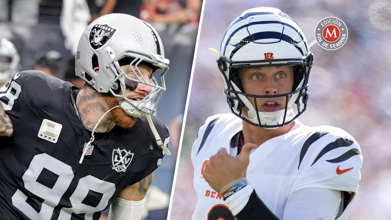 Raiders y Bengals: Dos equipos en medio de crisis se enfrentan en la Semana 9