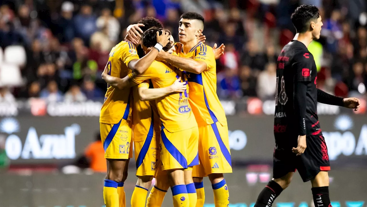 Tigres se luce en su visita a la frontera con goleada sobre los Xolos de Tijuana