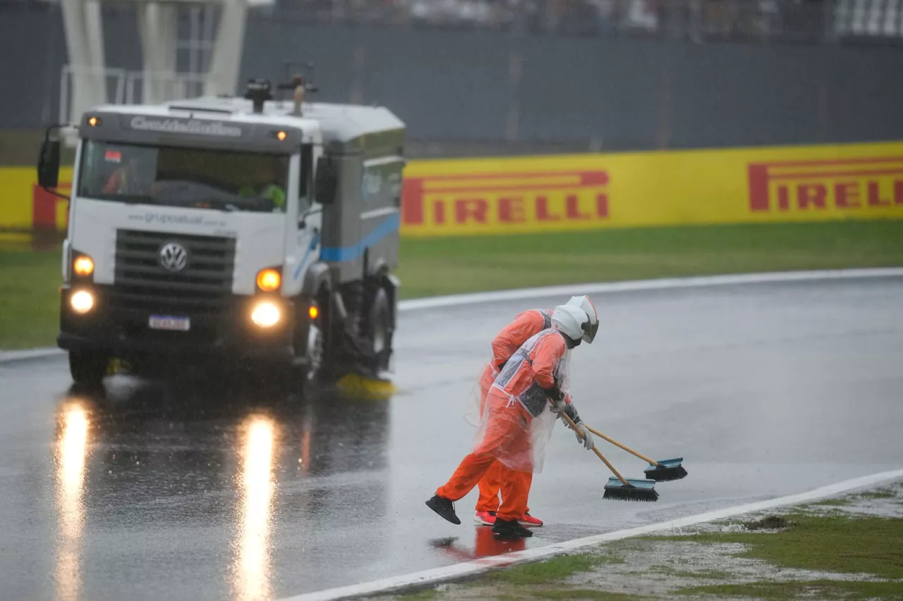 Bangen in São Paulo: Unwetter hält Formel 1 auf