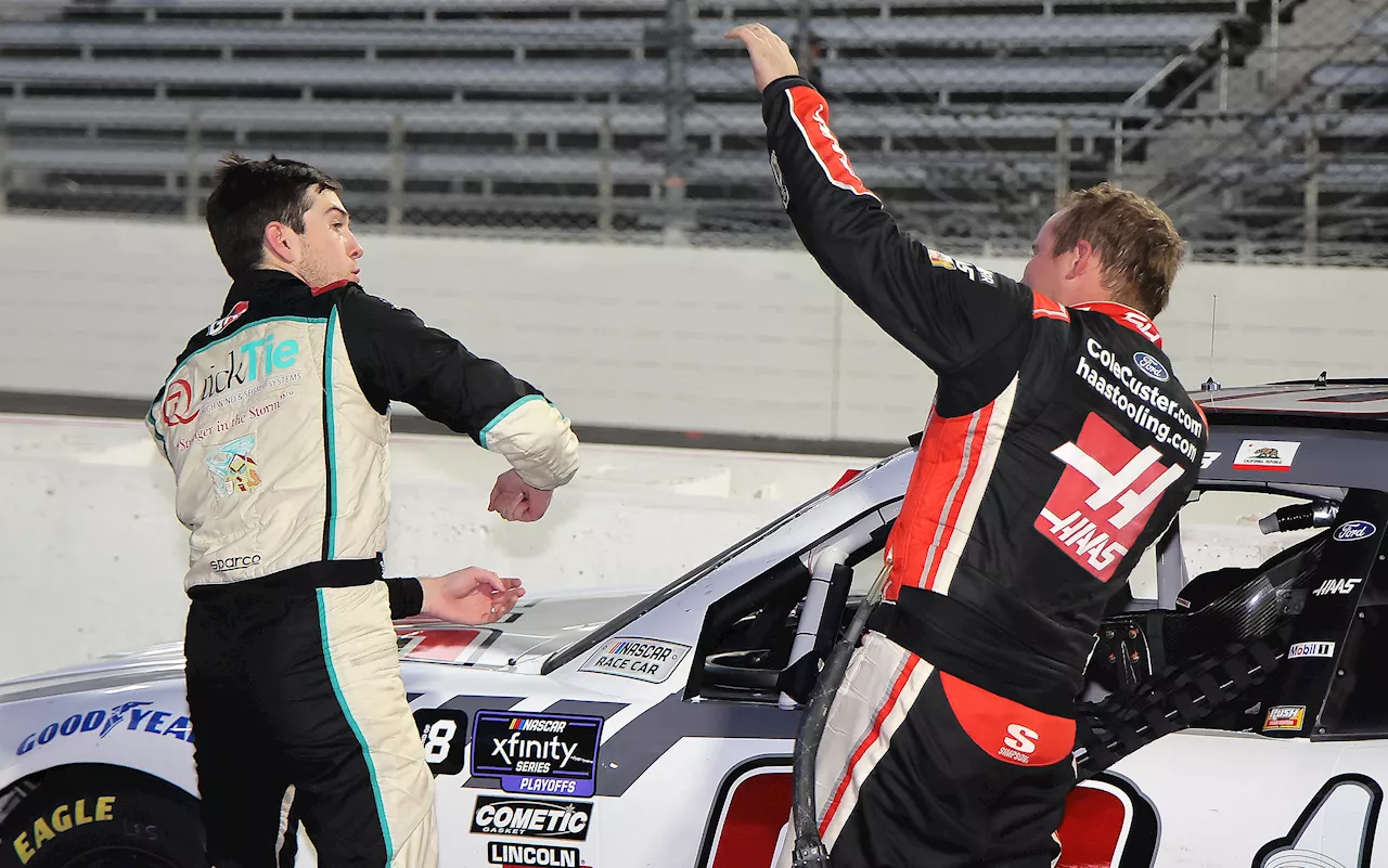 NASCAR Xfinity Race At Martinsville Ends In Brawl With Chandler Smith Throwing Punches