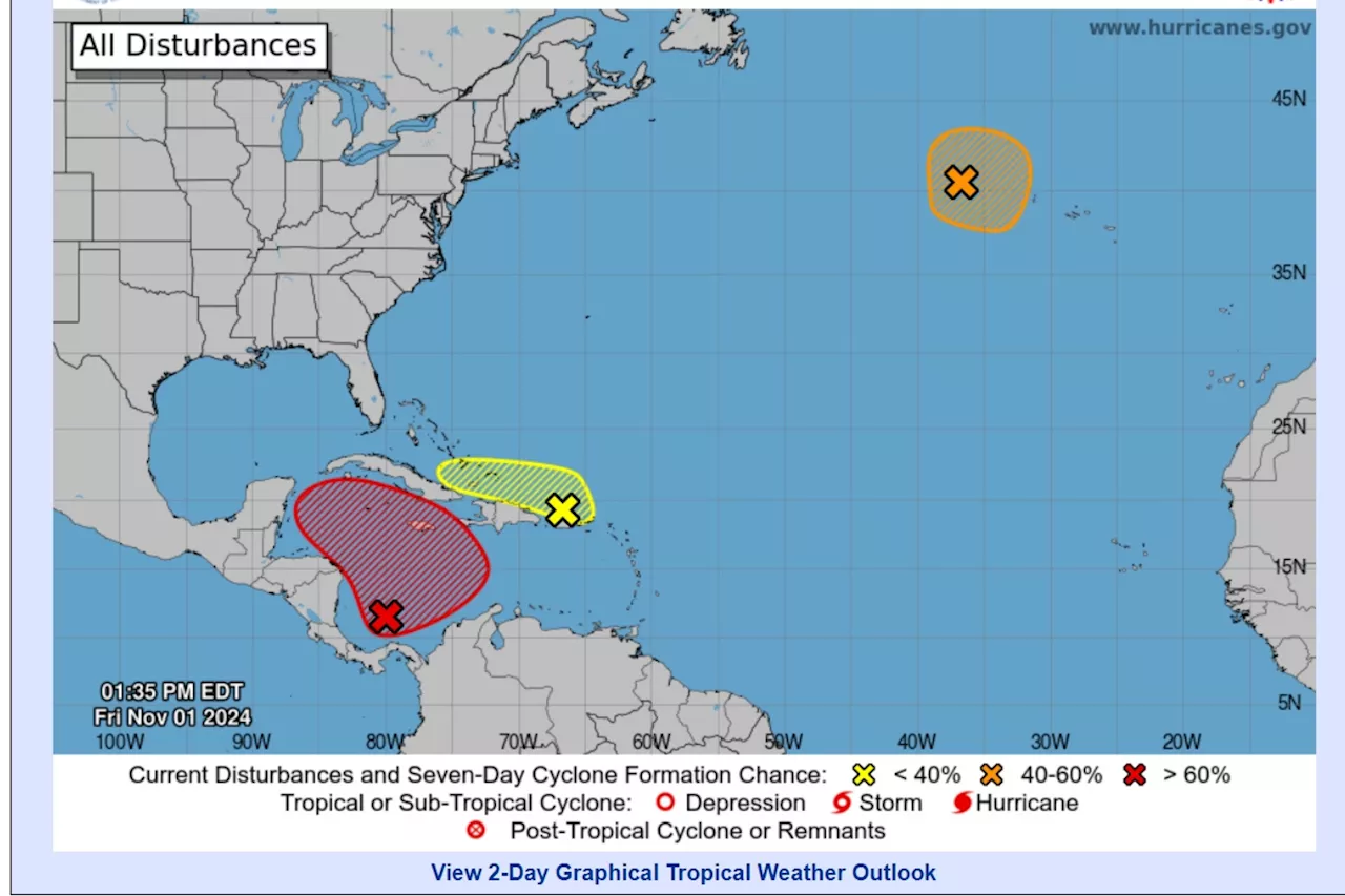 Potential Tropical Storm's Chances of Forming Quadruple in 7 Hours