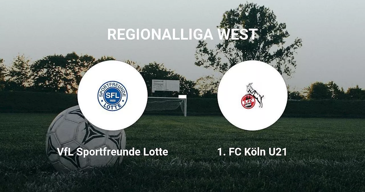 Knappe Niederlage für VfL Sportfreunde Lotte gegen 1. FC Köln U21