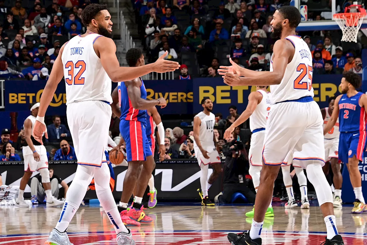 Knicks put on offensive clinic in relentless annihilation of sad Pistons