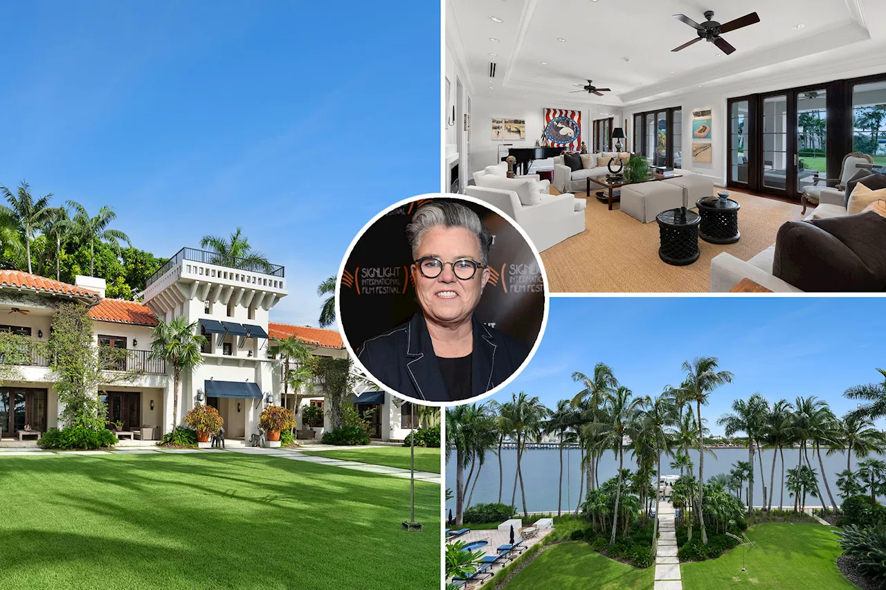 This listed home on Miami's Star Island once belonged to Rosie O'Donnell until she sold it for $16.5M — now it asks $54M