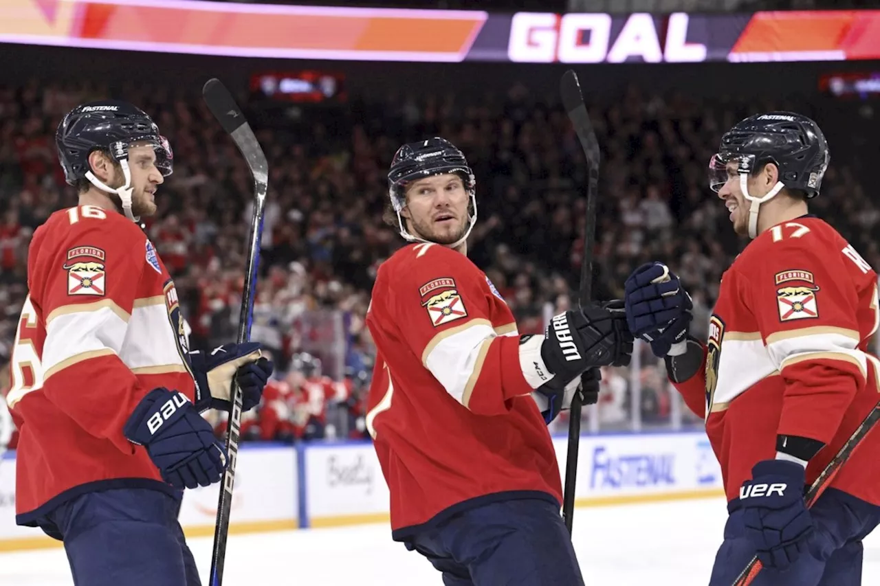 Florida Panthers top Dallas Stars 4-2 and sweep 2-game series in Finland