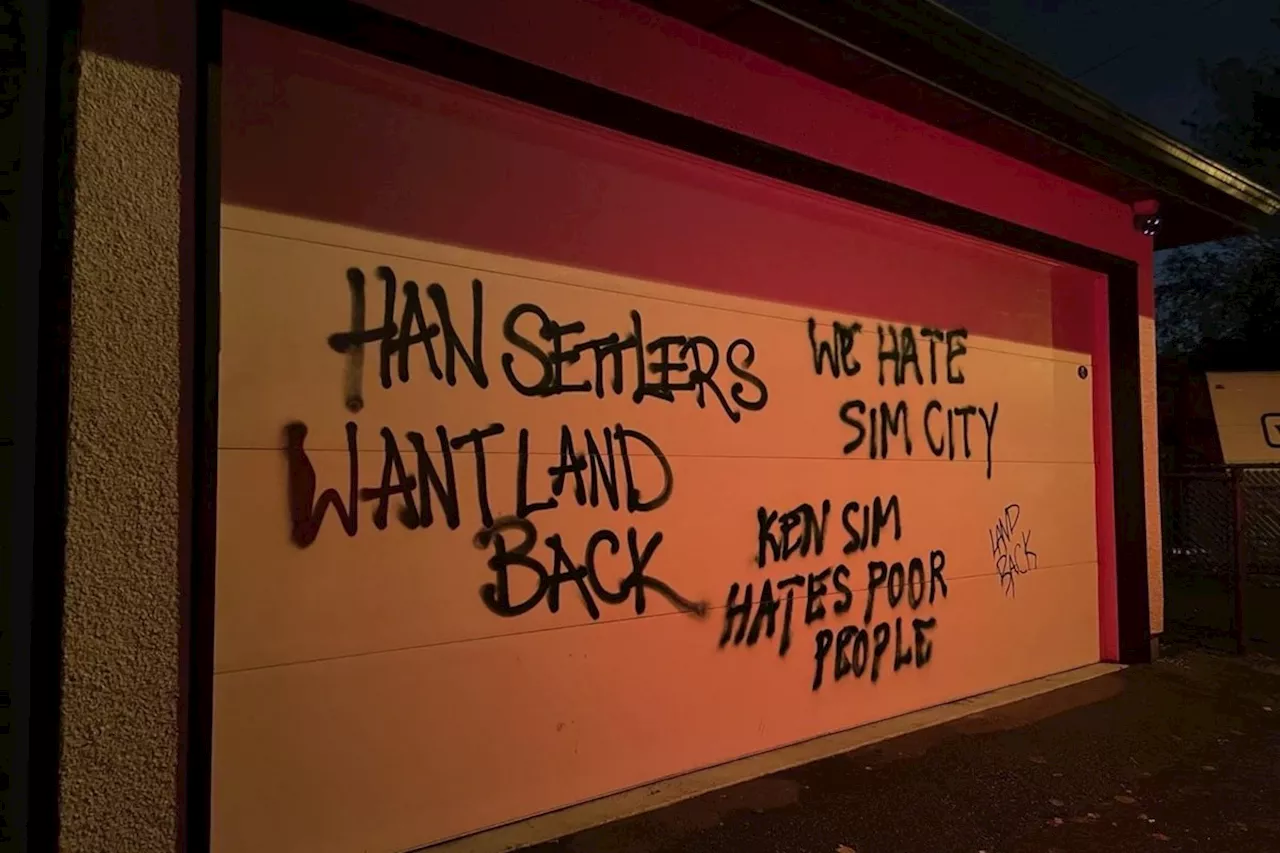 Vancouver mayor speaks out after his home was targeted with graffiti on Halloween