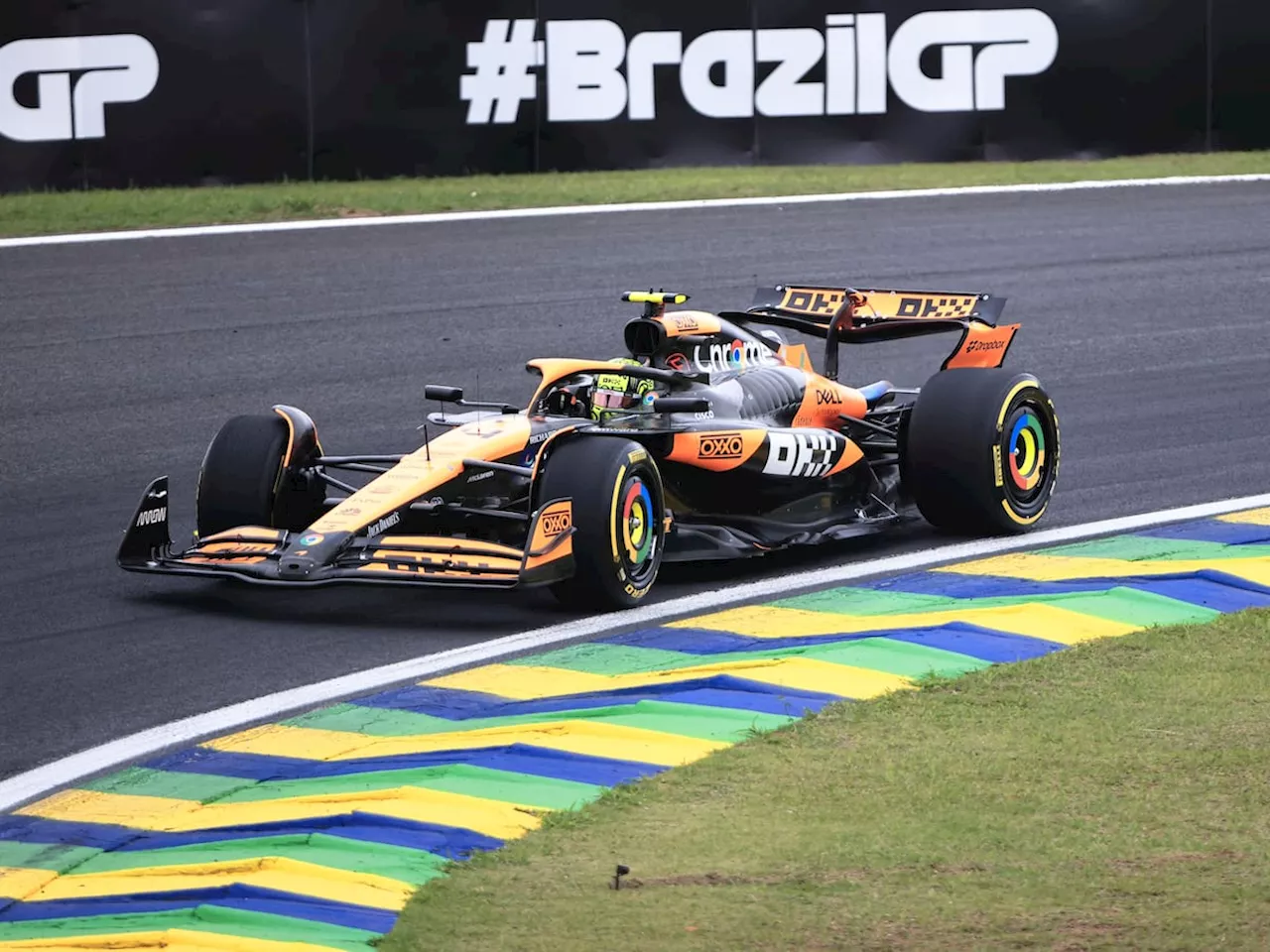 Lando Norris takes sprint race win in Brazil as Oscar Piastri moves aside