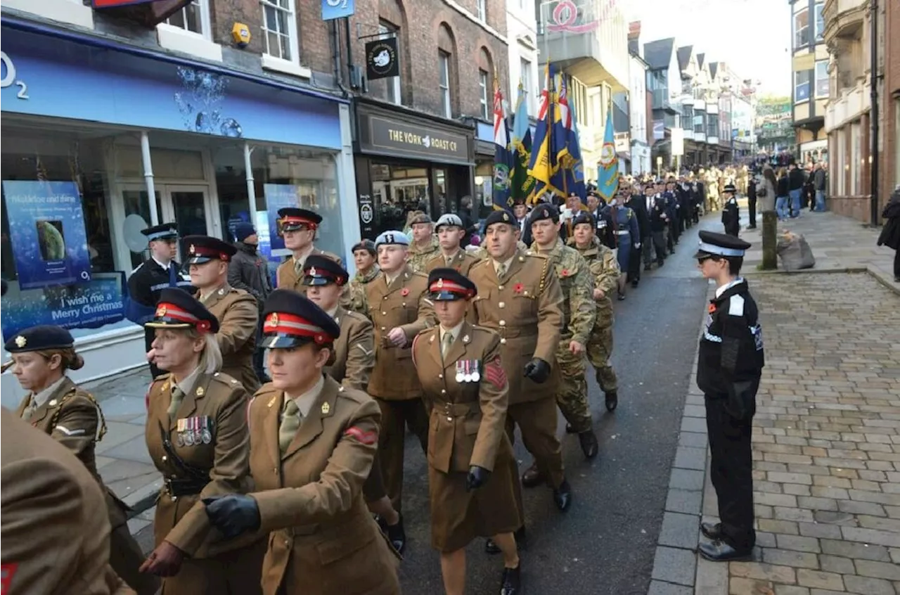 where and when to see military parade to honour fallen heroes in Shrewsbury