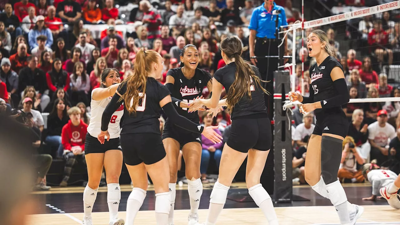 SWEEP: No. 2 Nebraska Volleyball Beats No. 7 Wisconsin in Madison