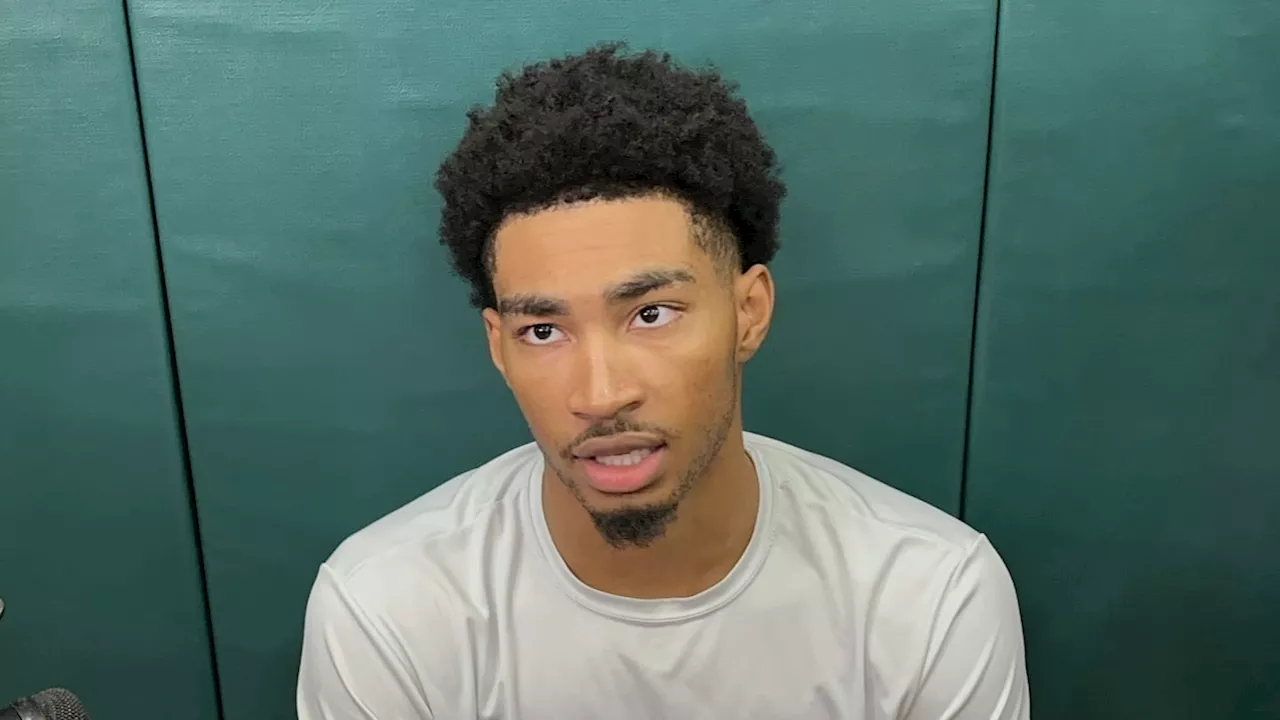 WATCH: Michigan State G Jaden Akins Previews Monmouth