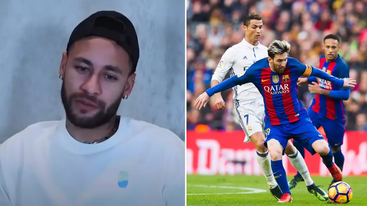 Neymar didn't hesitate when asked to rank himself, Lionel Messi and Cristiano Ronaldo in the GOAT debate