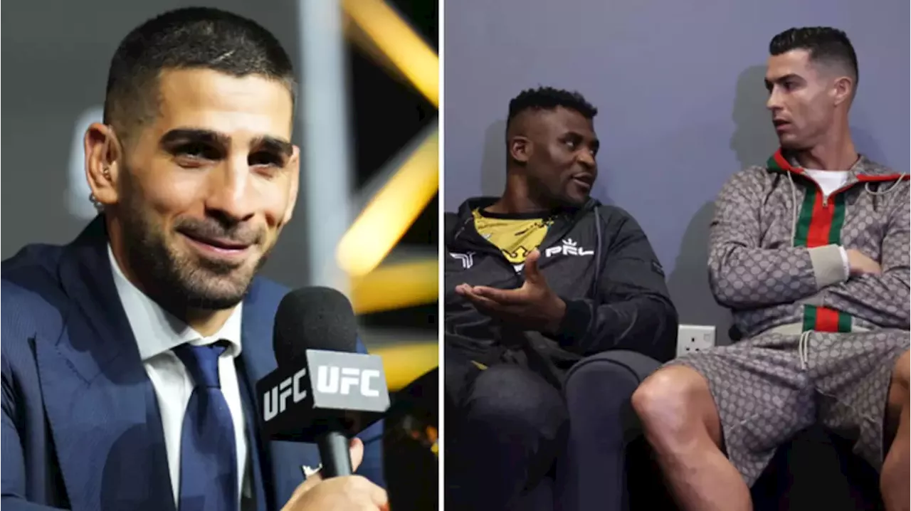 Topuria drops the coldest response to Cristiano Ronaldo claiming he 'talks too much' speaking to Ngannou