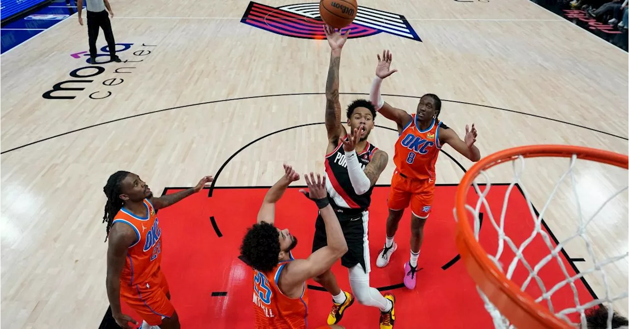 NBA : vainqueurs de Portland et Toumani Camara, Oklahoma et Ajay Mitchell toujours invaincus (vidéo)