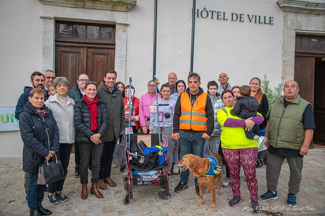 Landes : après 150 kilomètres parcourus, 1 046 euros de dons et des personnes sensibilisées au handicap