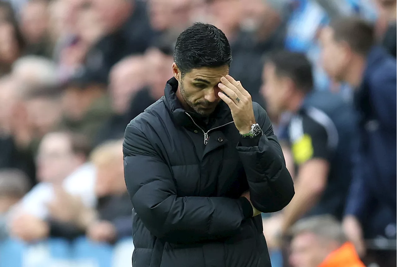 Mikel Arteta cut visibly frustrated figure during damaging Newcastle defeat as he watched Arsenal title...
