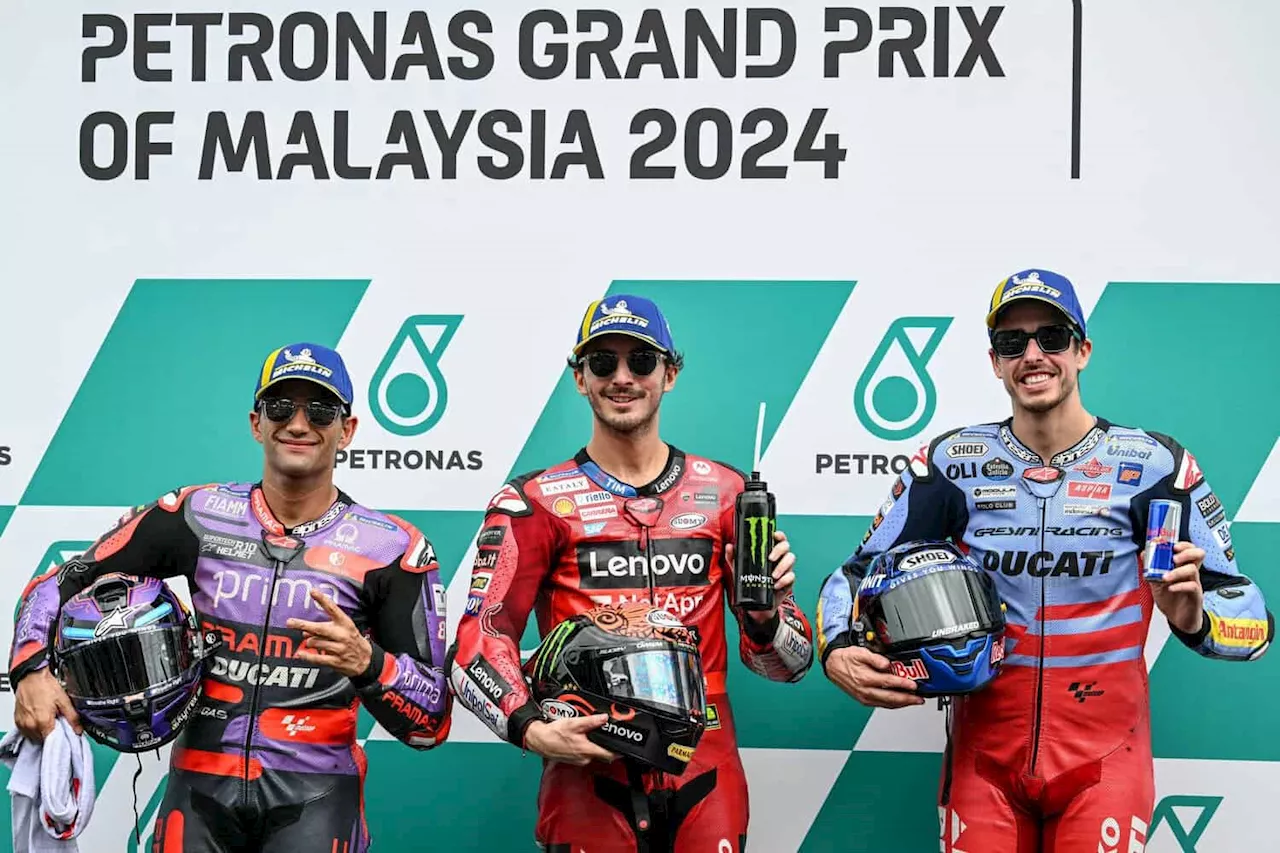 Bagnaia clinches pole for Malaysian MotoGP ahead of Martin