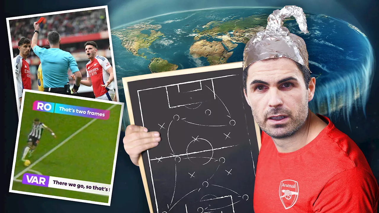 Inside Arsenal fans’ ‘laundry list’ of conspiracy theories including red cards, ‘bizarre’ VAR calls and dis...