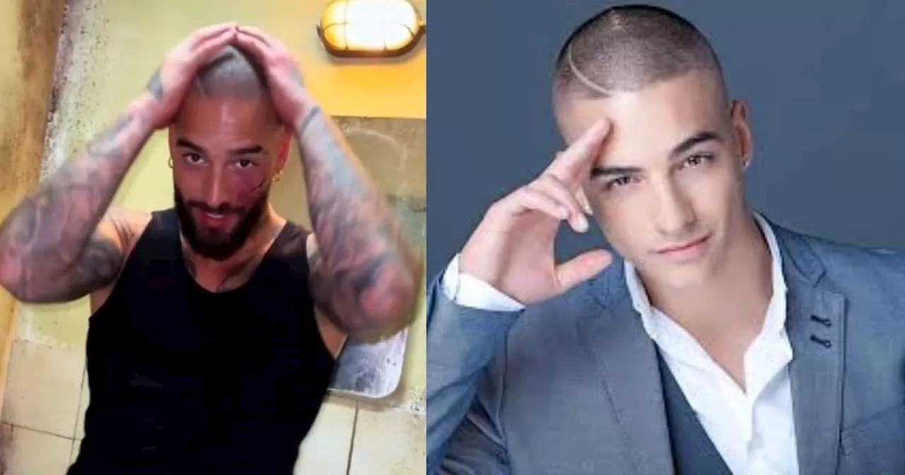 Maluma regresó “pelón” y enciende las redes sociales