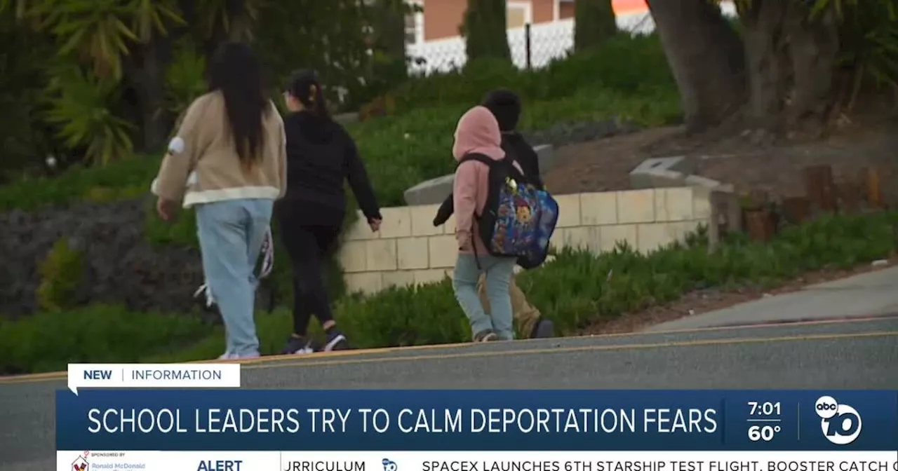 School leaders try to calm deportation fears