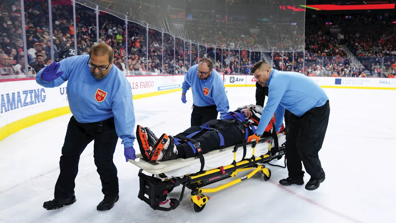 NHL provides update on referee injured at Avalanche-Flyers game