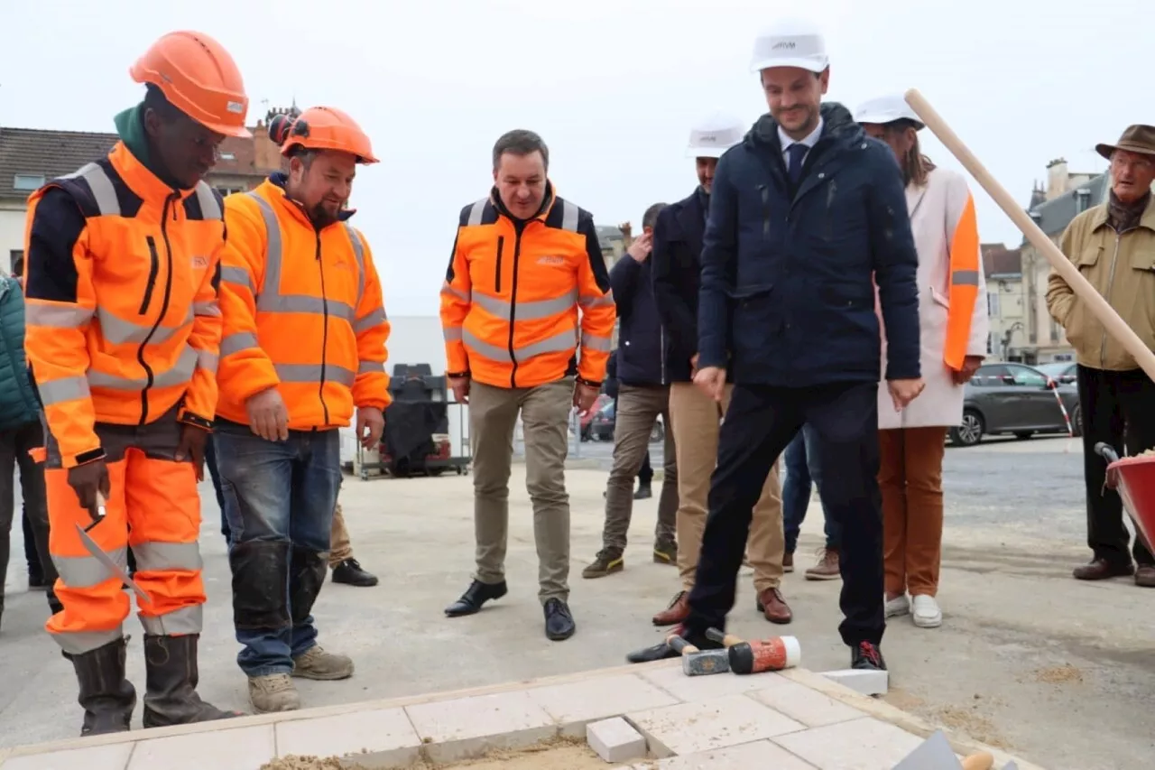 Château-Thierry : la place de l'Hôtel de ville en chantier pour au moins un an