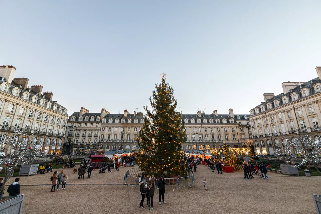 Rennes : prévue ce mercredi, l'installation du sapin de Noël place du Parlement de Bretagne reportée