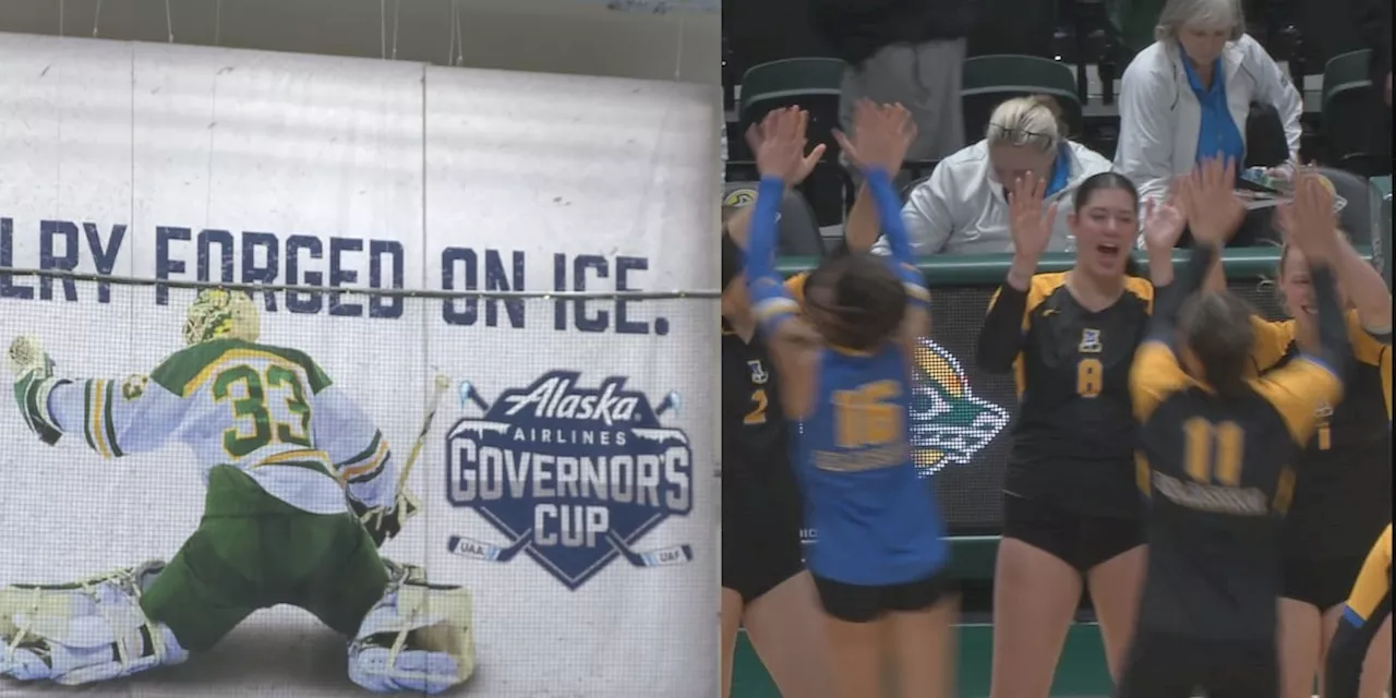 Rivalry week recap: Hockey splits, UAF volleyball defeats UAA in front of record crowd