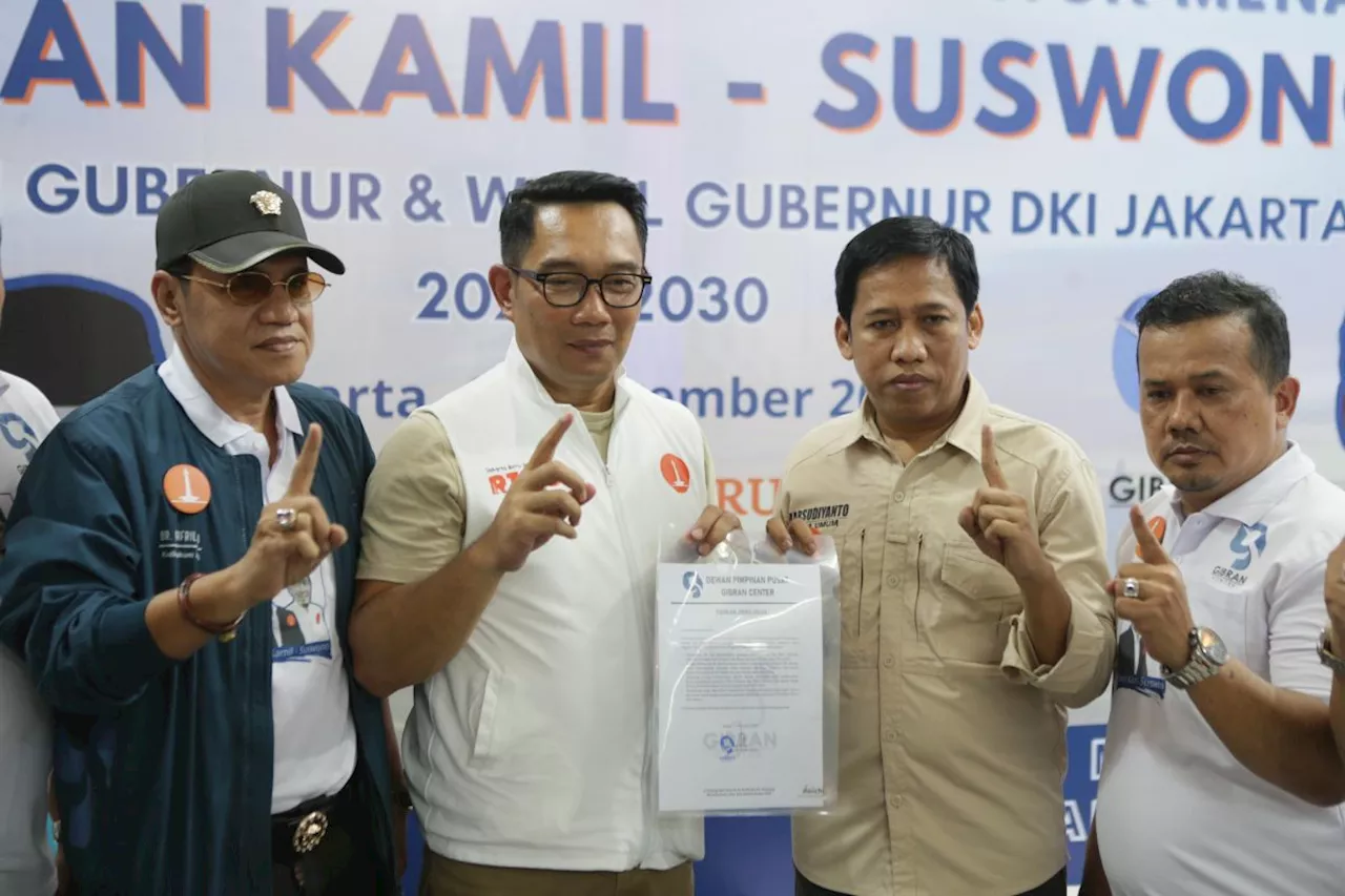 Didukung Gibran Center, Ridwan Kamil optimistis menang Pilkada Jakarta