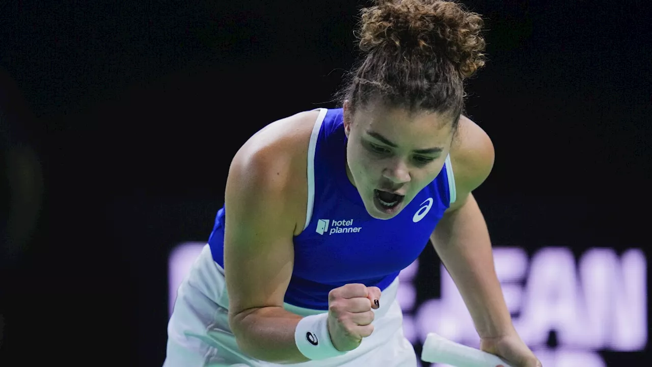 Jasmine Paolini and Italy beat Slovakia to win the Billie Jean King Cup