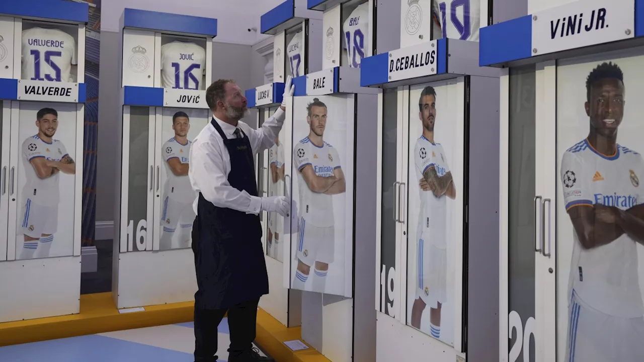 Lockers used by Ronaldo, Beckham and other Real Madrid stars are up for auction