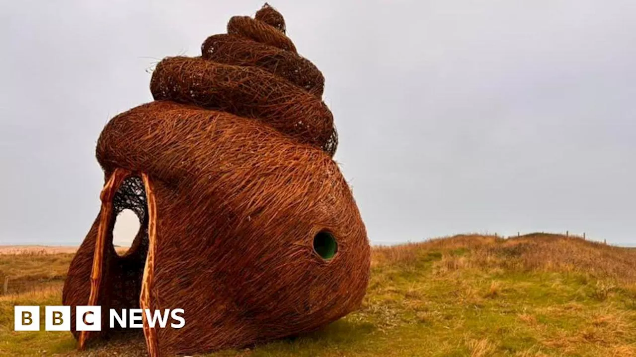 Emoji: Artist defends controversial 'poo-shaped' shelter